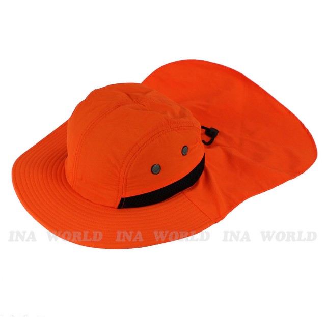 Boonie Cap Sun Protection Flap Bucket Hat Ear Neck Cover Soft Material