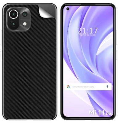 Vinilo Telefonaufkleber Textur Carbon für Xiaomi Mi 11 Lite 4G / 5G / 5G NE