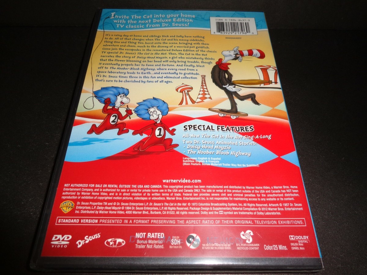 DR SEUSS CAT IN THE HAT-Deluxe Ed-Three animated features