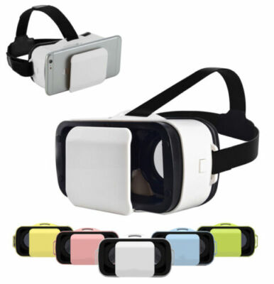 x VR Viewer Mini Box Virtual Reality Video Brille Smartphone Apple Android cir