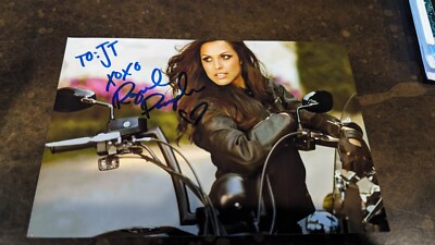 Playboy Playmate RAQUEL POMPLUN Signed 4x6 Photo Guaranteed Authentic