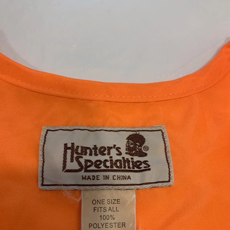 Hunter’s Specialties Blaze Orange Hunting Vest One Size Fits All - Image 2 of 3