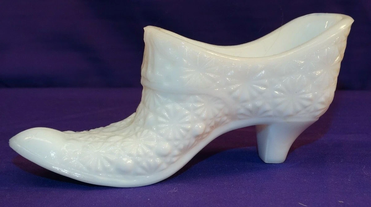 Milk glass best sale slipper