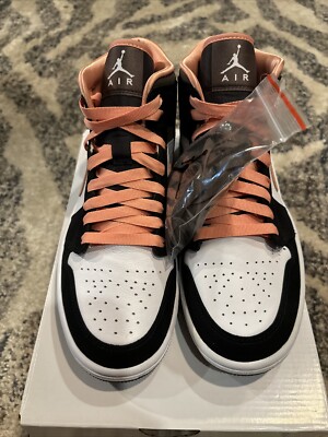 Nike Air Jordan 1 SE Mid Peach Mocha Women's Size 8 DHO210