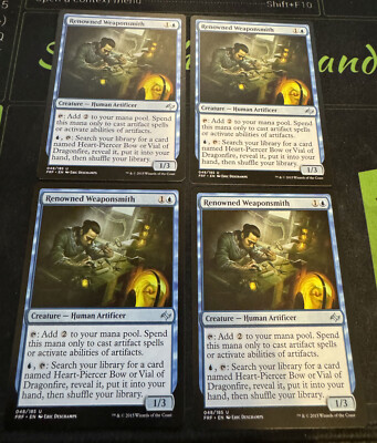 mtg fate reforged best cards Renowned Weaponsmith X4 Fate Reforged Magic the Gathering MTG