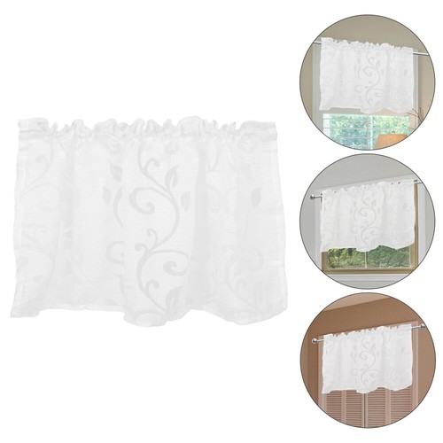 Rideau Semi-transparent Motif Noël 90x60 Cm - Pour Petite Fenêtre, Cuisine, Salon, Décoration Hivernale