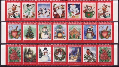 2023 ALA Test Design US Christmas Seal Collection, As Required