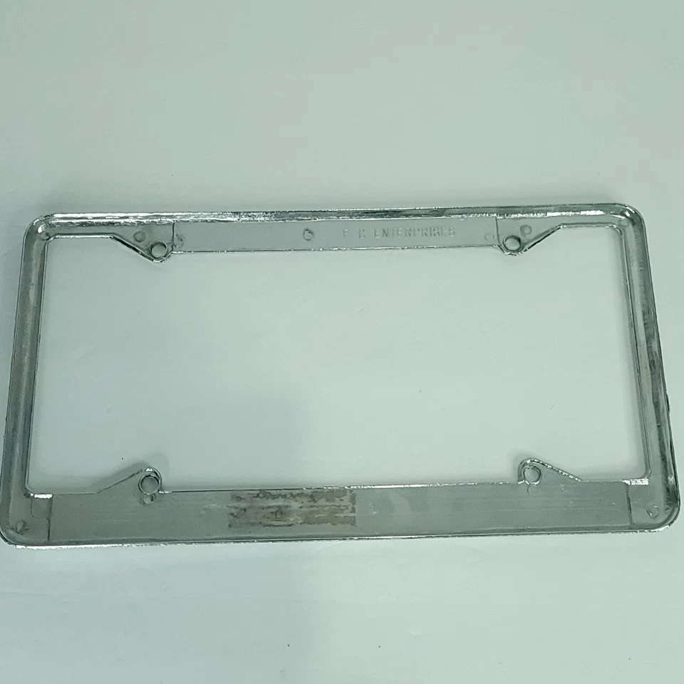 Chicago Bulls Chrome License Plate Frame All Over Tag Cover Car Metal Silver - Image 4 of 4