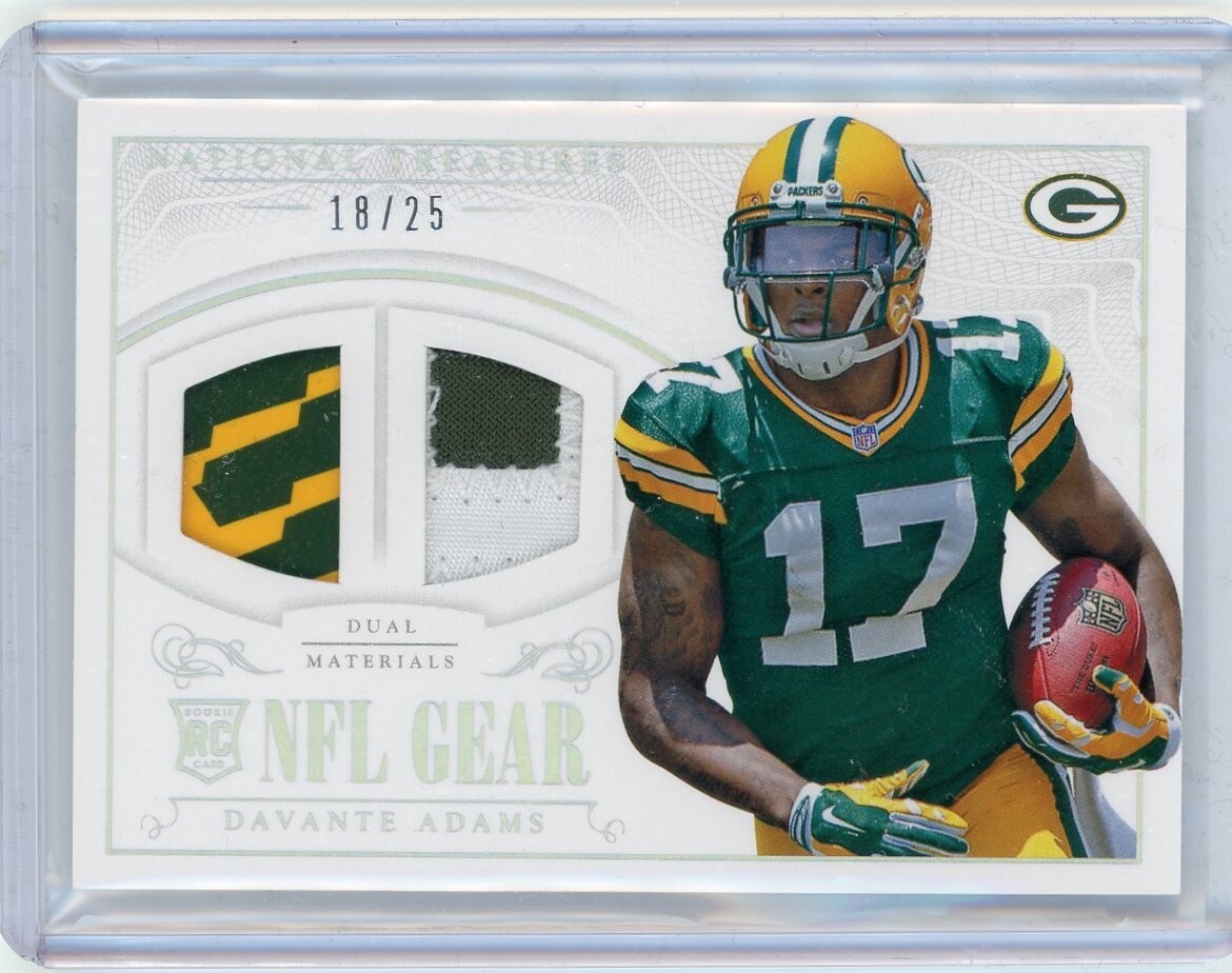 Relic Rgd 2014 Panini National Treasures Rookie Dual Relic #RGD-DA Davante Adams ...