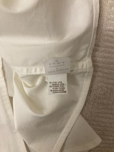Brunello Cucinelli Shirt White Short Sleeve Made in Italy Size Women's - M - Picture 11 of 13
