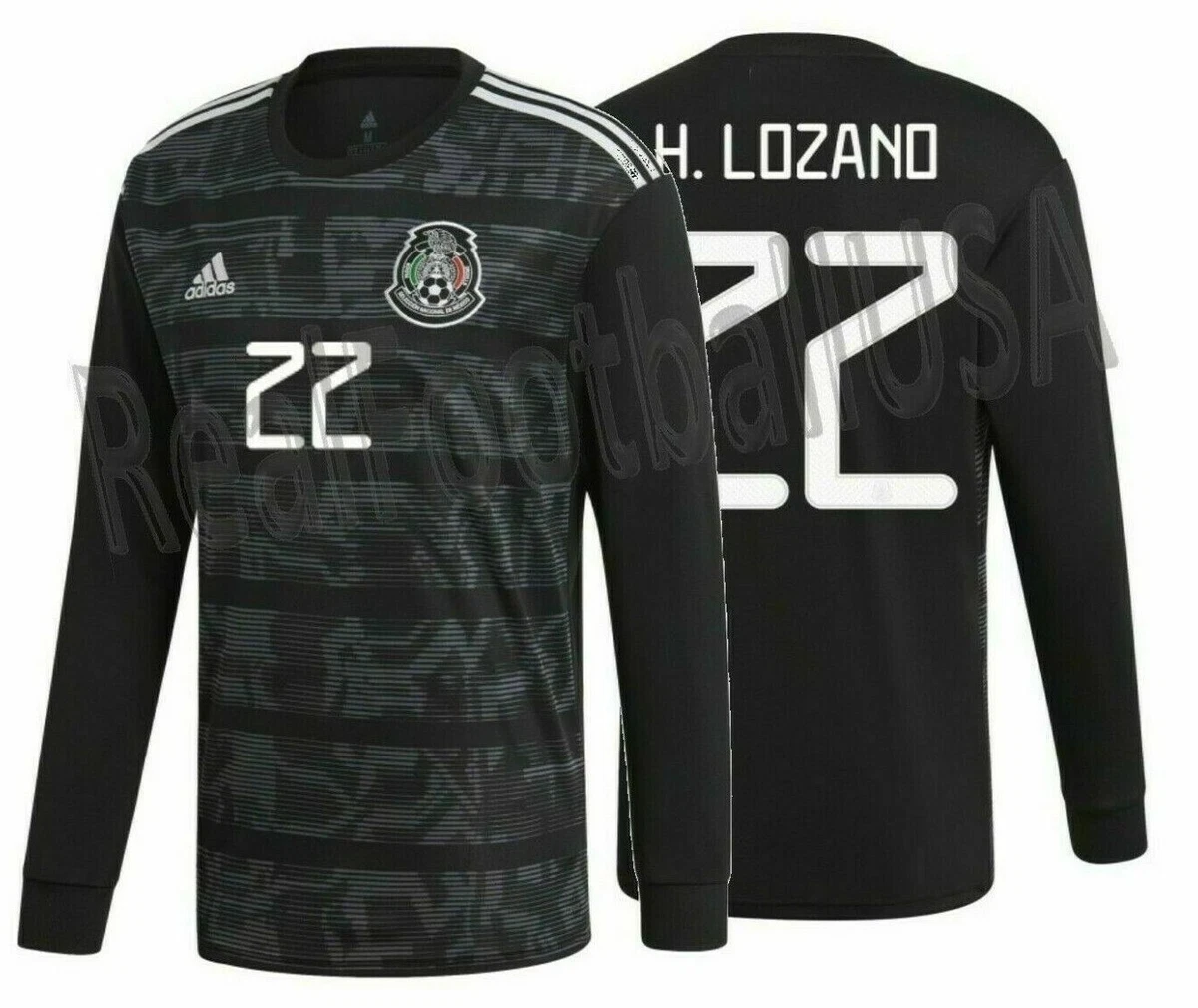 ADIDAS HIRVING LOZANO MEXICO LONG SLEEVE HOME JERSEY 2019 eBay