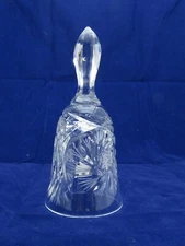 Vintage Hand Cut Bohemian Crystal Dinner Bell