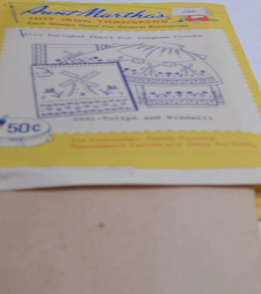 AUNT MARTHAS Hot Iron Transfers Embroidery Dutch Girl Finger Puppets Oriental - Image 3 of 4