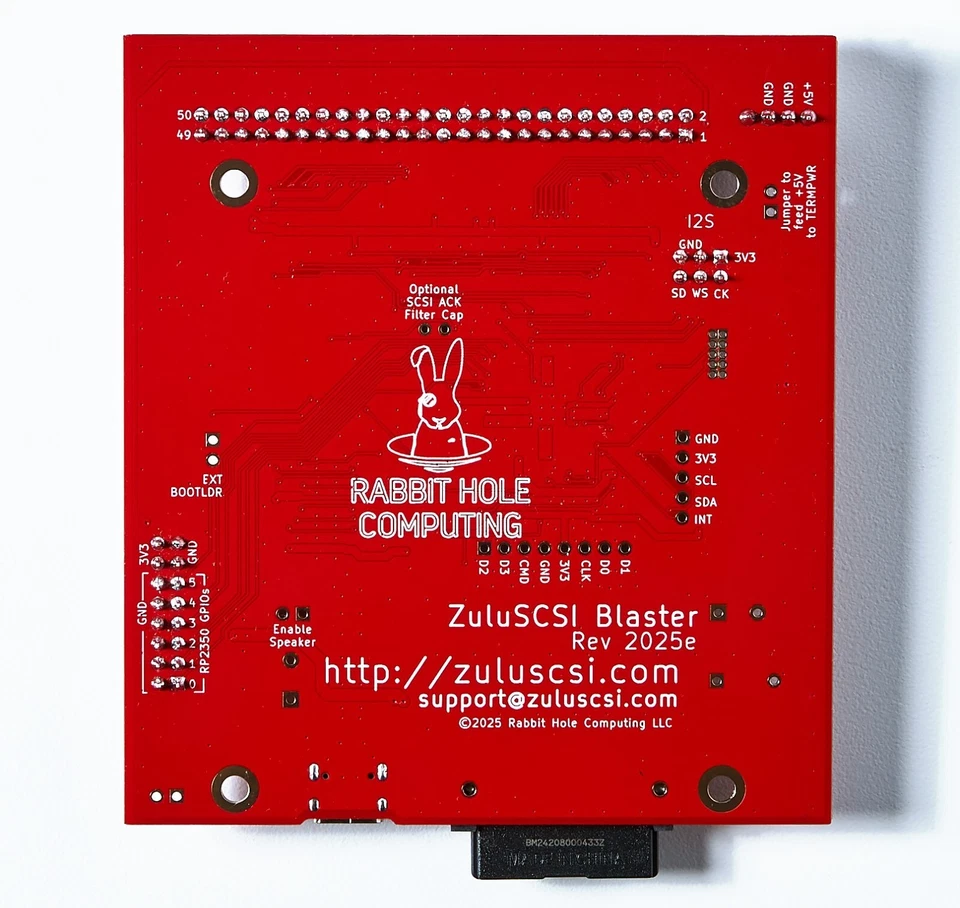 ZuluSCSI Blaster - An RP2350B-based Fast SCSI emulator - up to 18 MB/sec reads - Image 3 of 3