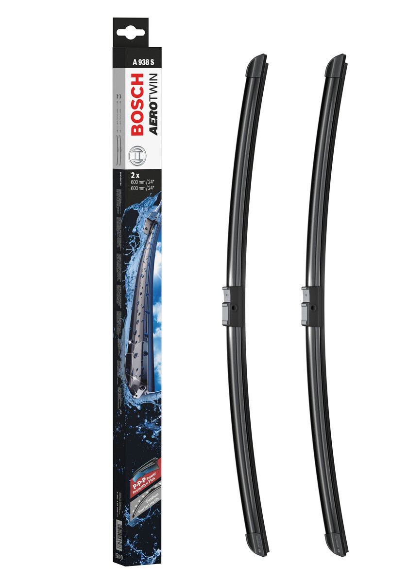 Balais d'essuie-glace Bosch Aerotwin A938S 600mm essuie-glace plat avant universel auto