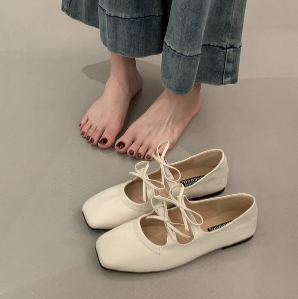 TAVIMART  -  2025 New Women Flats Comfortable Soft Boat Shoes Loafers Shallow Round Toe Ballet Flat Shoes Women Slip On Side Mujer
