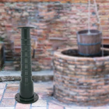 Water Pump Raised Base, Hand Water Pump Stand Green 12mm/0.5in for Parks, Yards