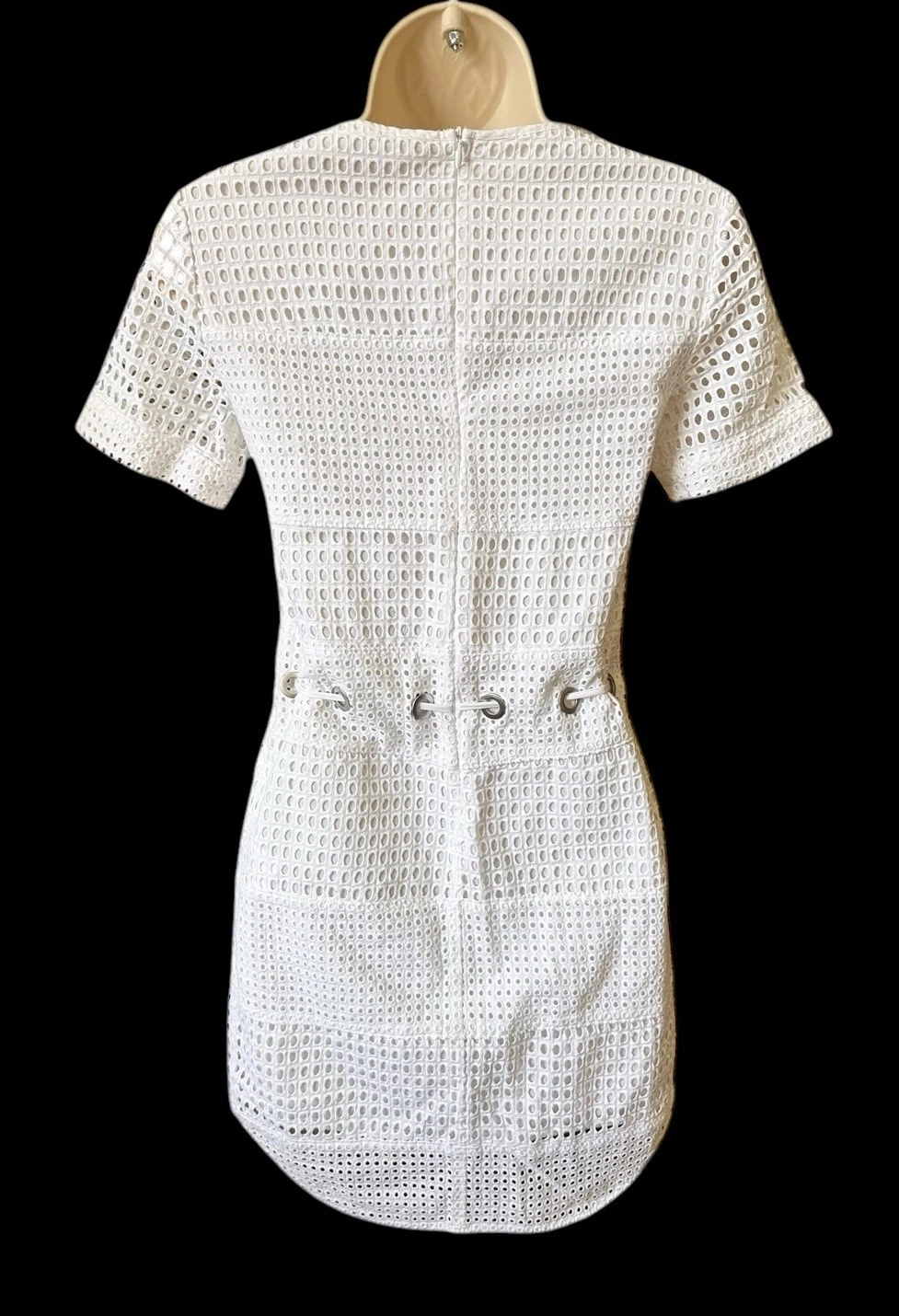 Abito Michael Kors occhiello coulisse pannello manica corta estivo Vacay Resort XXS