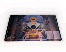 Disney Lorcana Evil Queen Playmat w/Zones Stitched Edge TCG Mat Snow White NEW
