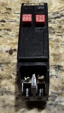 BRYANT/WESTINGHOUSE BRD BD2020 TWIN 20 Amp Circuit Breaker 1-Pole 20 Amp