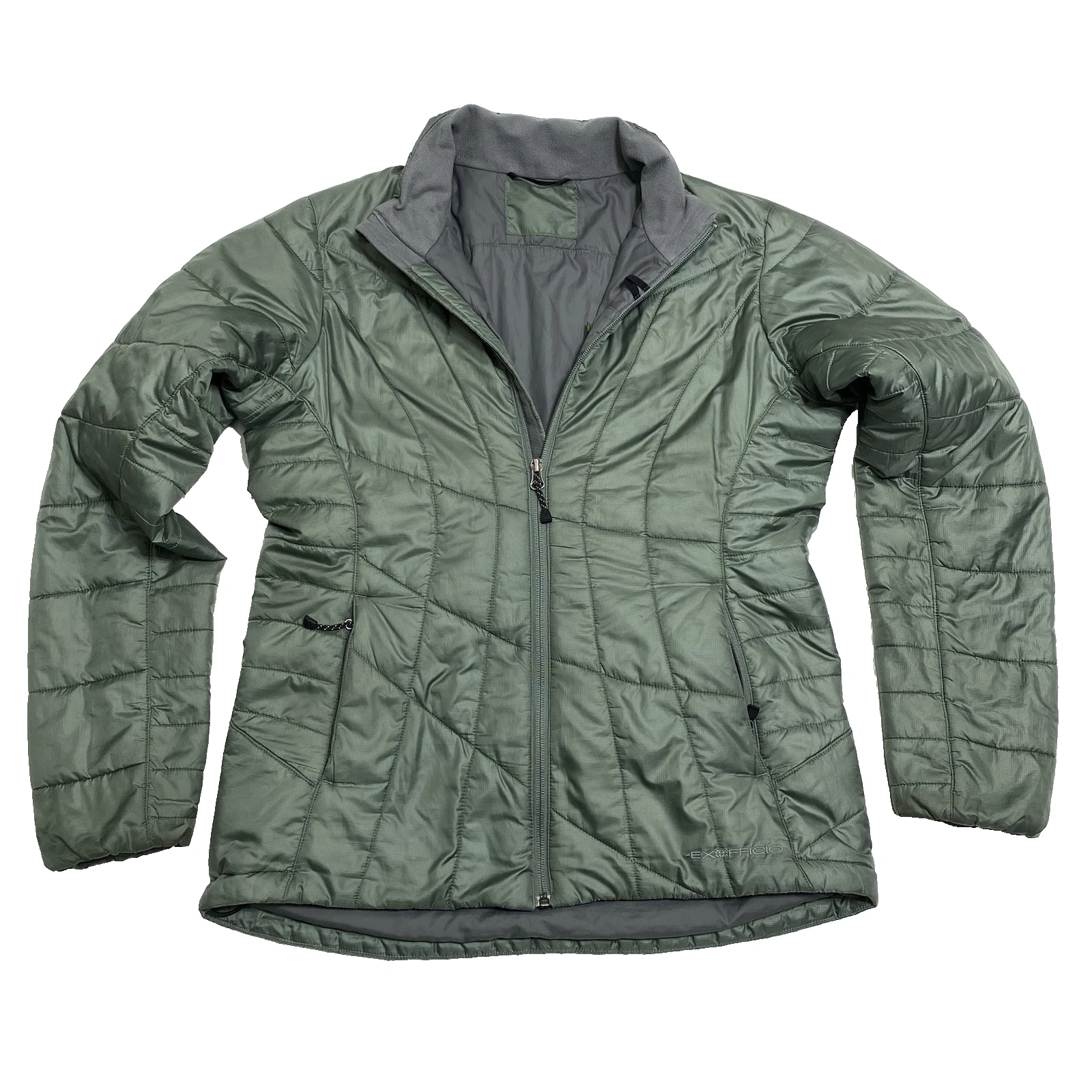 ExOfficio Storm Logic Womens M Green Puffer Jacket Pack Travel Pillow Primaloft
Opens in a new windo