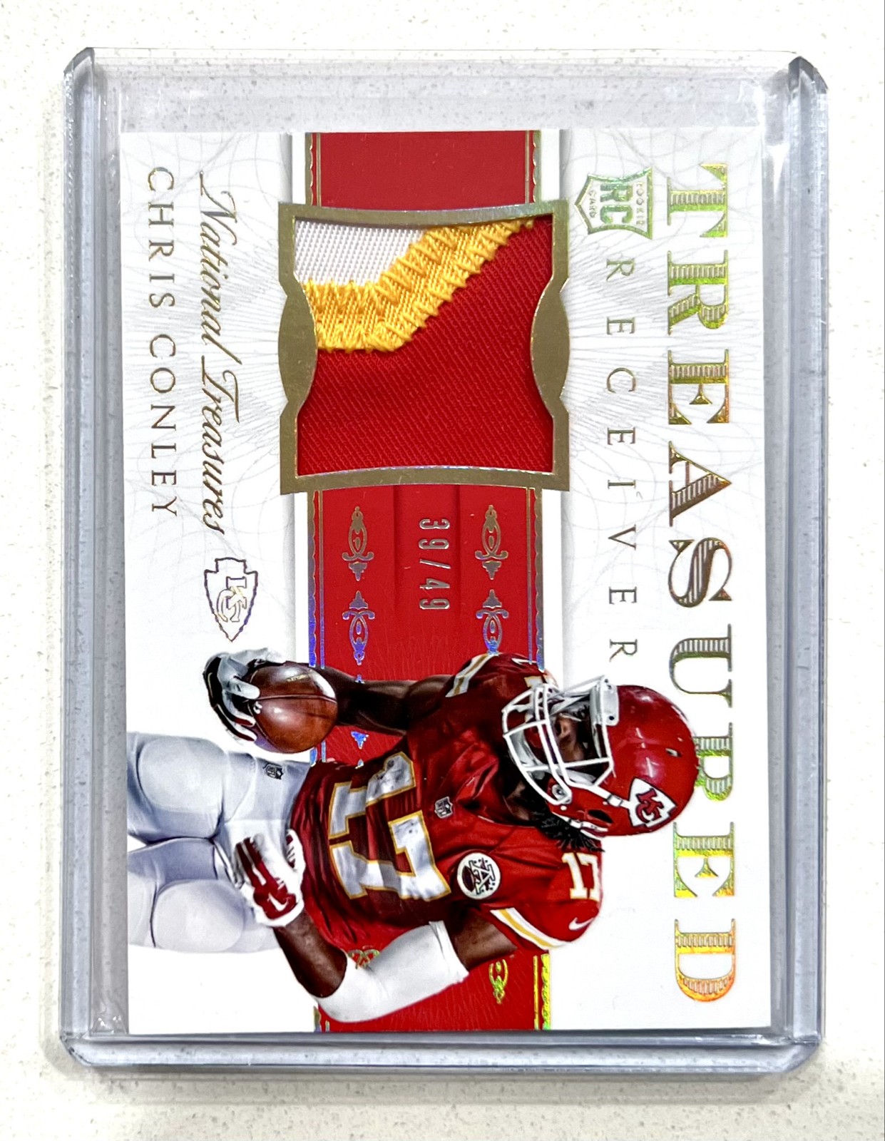Chris Conley Panini National Treasures Treasured Receivers #TWRCC Prime