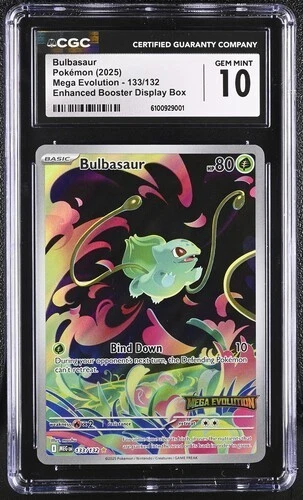 Bulbasaur 133/132 Me01: Mega Evolution Holo CGC 10