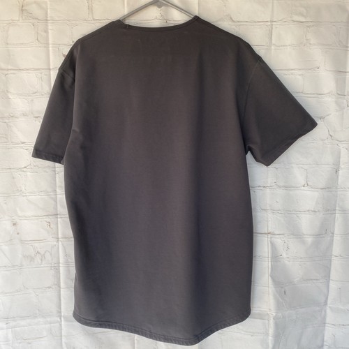 Camicia Bylt Uomo XL Grigio Scuro Drop Cut Lux Manica Corta Elasticizzata Palestra Attiva - Foto 7 di 11