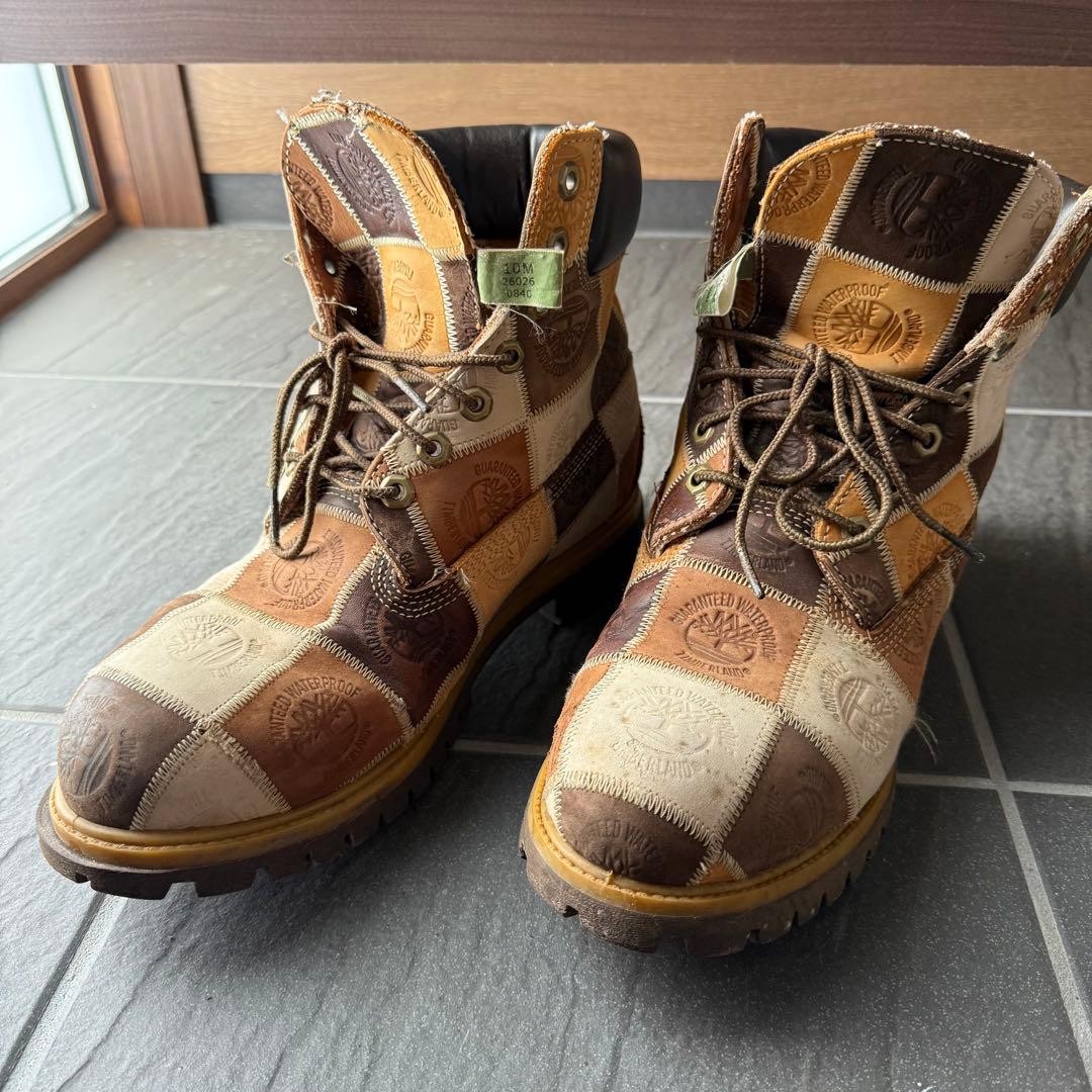 Timberland Patchwork Boots 10M World Limited 2000… - image 1