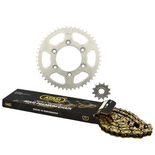 Kit chaîne renforcé 420 pour Rieju RJ SM 1999-2002 anti-allongement