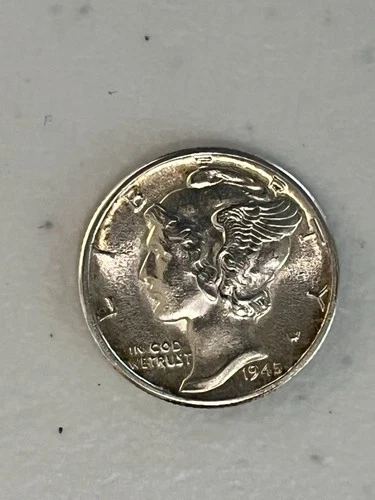 1945 D Mercury Dime GEM BU FSB