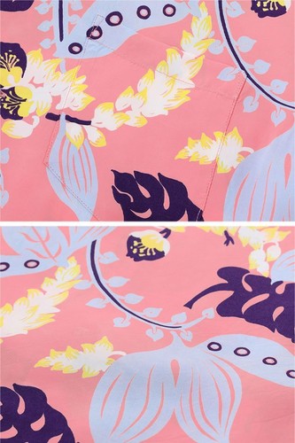 Camicia SUN SURF Rayon Aloha SHELL GINGER rosa XXL taglia SS39423 dal Giappone nuova F/S - Foto 9 di 12