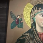Vintage Our Lady of Perpetual Help Wood Icon Plaque Virgin Mary Byzantine 14x11 — photo 4
