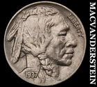 1937 Buffalo Nickel- Scarce High Grade Luster No Reserve #J6847