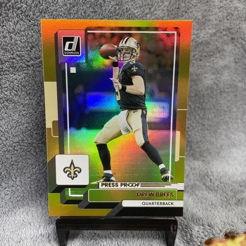 2022 Panini Donruss - Drew Brees #251 Press Proof Gold Premium Saints