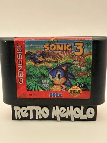 Sonic the Hedgehog 3 (Sega Genesis, 1994) Cartridge tested.