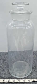 antique huge apothecary bottle 15" large display museum liquid glass vintage jar