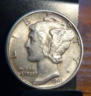 1941 D Mercury Dime VF Very Fine 90% Silver 10c
