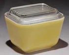 Vintage Pyrex Yellow Refrigerator Dish 501B 1-1/2 Cup with Lid