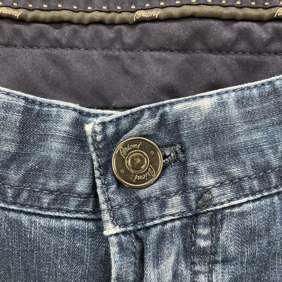 Brioni Jeans Mens 36x22 Blue Meribel Regular Five Pocket Made in Italy Stretch - Image 4 of 4