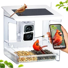 Nest-Flix Smart Bird Feeder with Camera XL by Nature Anywhere- Brand New