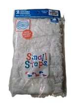 2 Cotton Rhumba Panties, White, Newborn, Small Steps