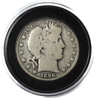 1896-S Barber Half Dollar 50c – Very Good VG+ – San Francisco