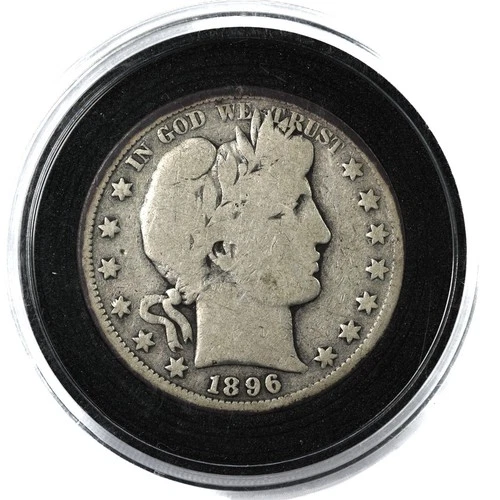 1896-S Barber Half Dollar 50c – Very Good VG+ – San Francisco