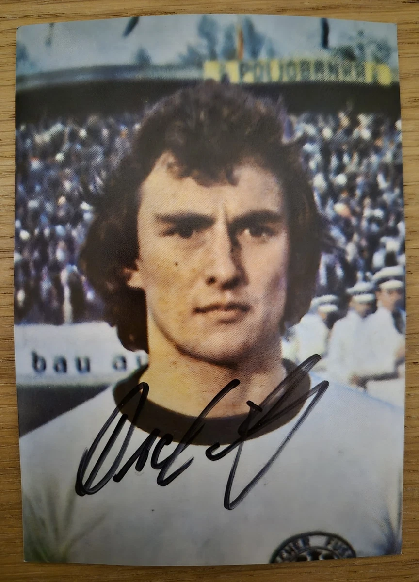 Carte Autographe Originale - Dieter Müller (VfB Stuttgart) - Saison 1981-82