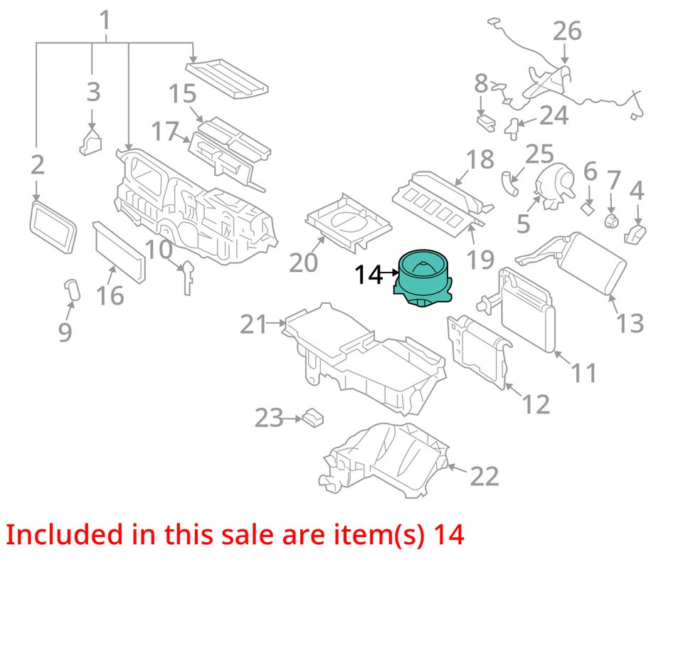 Lincoln MKZ 2009 calentador aire acondicionado motor fabricante de equipos originales 117 k millas - LKQ366858691 Foto 4 de 4