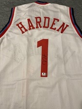 JAMES HARDEN Signed Los Angeles LA Clippers Custom White Jersey COA AUTO