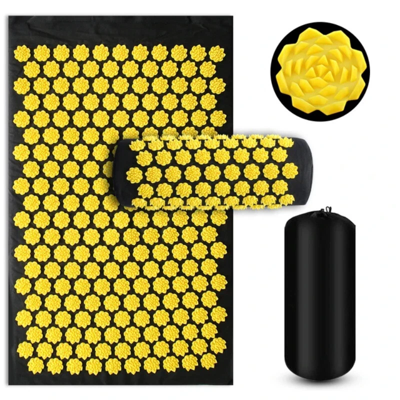 Kuznetsov Yoga Mat Applicator Cushion with Massage Spikes and Body Needles Pillow