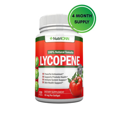 Lycopene - Premium Quality Antioxidant - 100% Natural Tomato - 120 Softgels