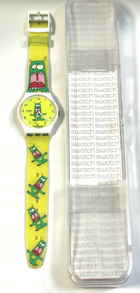 Swatch Watch GERMAHOLIC GW149 Gent Vtg 2009 Matthew Langille Excellent Condition Swatch Germaholic 2009 GW149 Watch In Original Case With New  main image 2